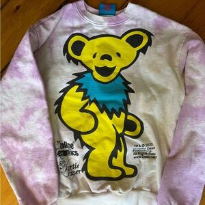 Online Ceramics, Grateful Dead, dancing bear sweatshirt, small